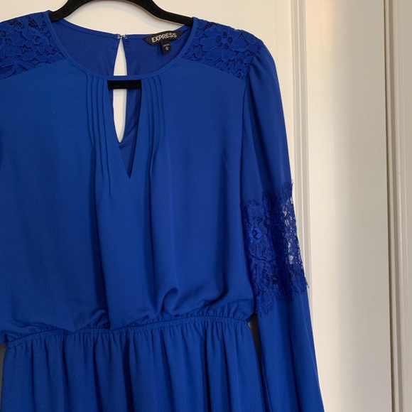 💙 EXPRESS 💙 Blue Dress - Picture 4 of 5